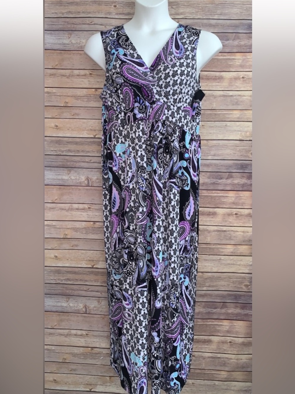 Notations Paisley Maxi Dress - Size 1X